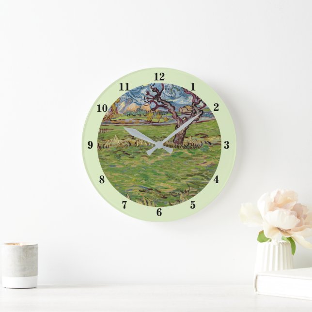 Reloj Redondo Grande Campos cerca de los Alpilles Vincent van Gogh (Hogar)