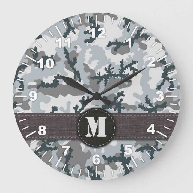 Reloj Redondo Grande Camuflaje urbano (Anverso)
