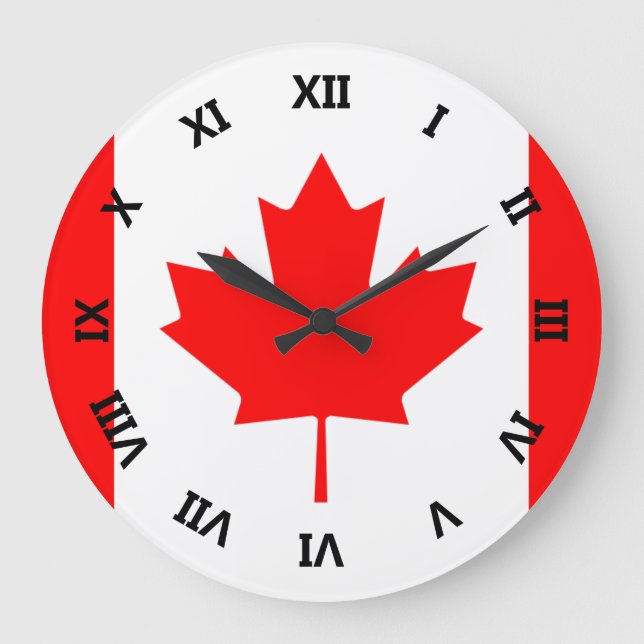 Reloj Redondo Grande canadá (Anverso)