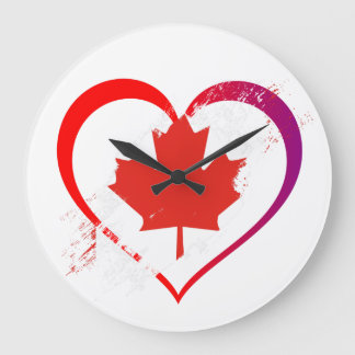 Reloj Redondo Grande Canada Day Wall Clock
