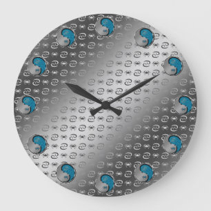 Reloj Redondo Grande Cáncer la Cangrejo