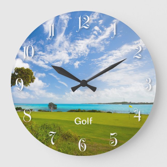 Reloj Redondo Grande Cancha de golf (Anverso)