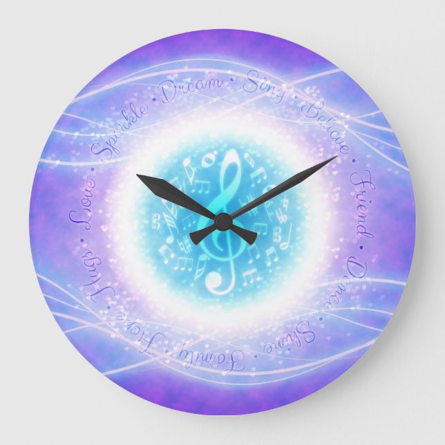 Reloj Redondo Grande Canción de hadas (Anverso)
