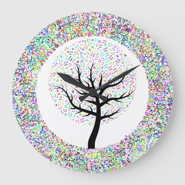 Reloj Redondo Grande Canciones en el árbol de la vida (Anverso)