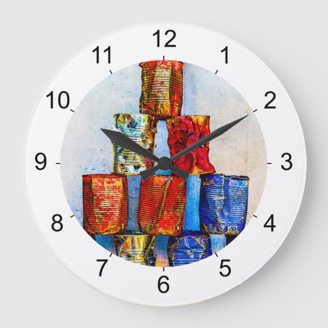Reloj Redondo Grande Cañones de sopa - Después del almuerzo (Anverso)