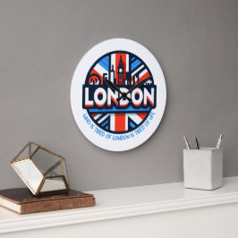 Reloj Redondo Grande Cansado de Londres