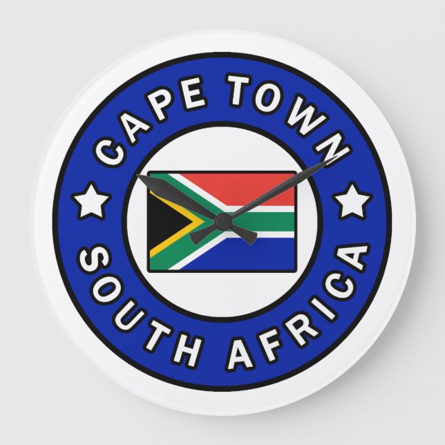 Reloj Redondo Grande Cape Town Suráfrica (Anverso)