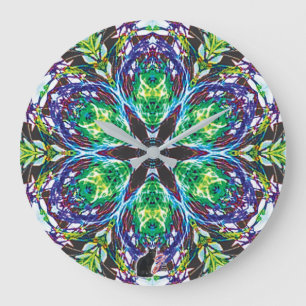 Reloj Redondo Grande Cápsulas Kaleidoscopio