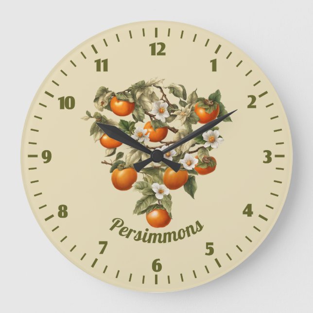Reloj Redondo Grande Caquis (Anverso)