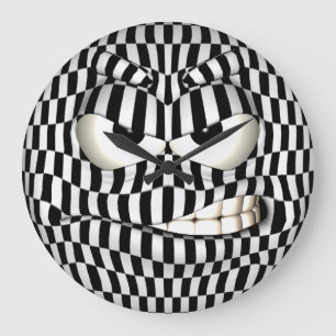 Reloj Redondo Grande Cara furiosa