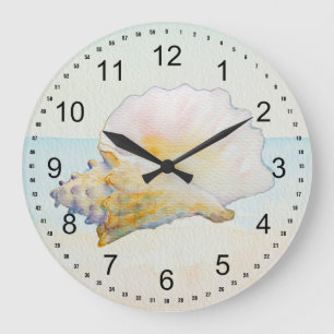 Reloj Redondo Grande Caracol de Playa