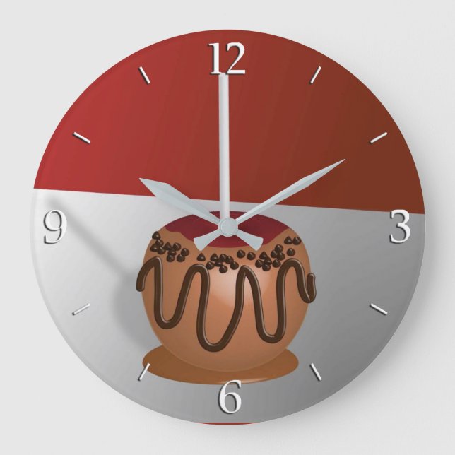 Reloj Redondo Grande Caramelo Apple (Anverso)