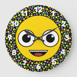 Reloj Redondo Grande Caras sonrientes