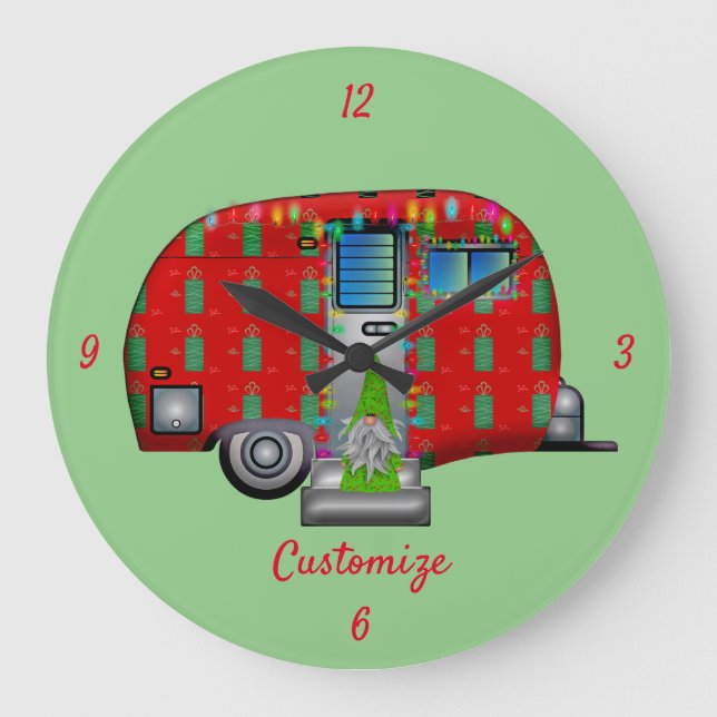 Reloj Redondo Grande Caravana canavana canina  (Anverso)