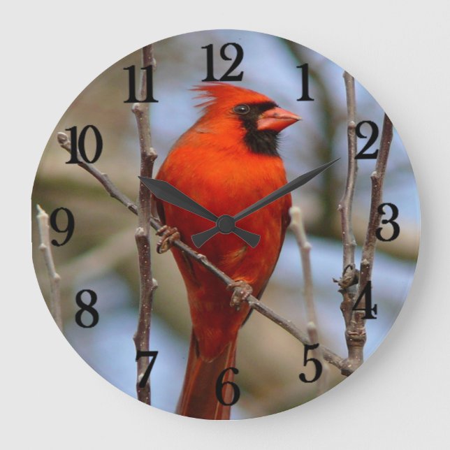 Reloj Redondo Grande Cardenal rojo (Anverso)
