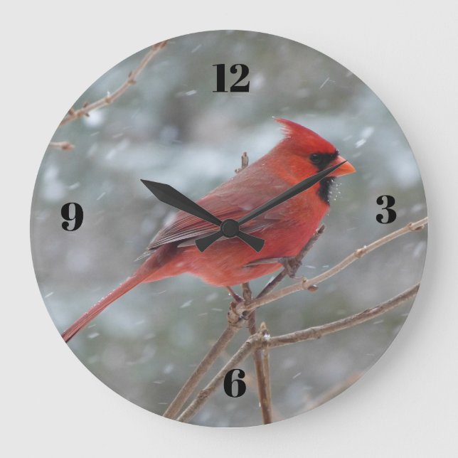 Reloj Redondo Grande Cardenal rojo (Anverso)