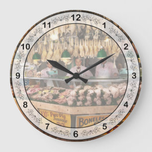 Reloj Redondo Grande Carnicero - Adicto al pollo 1931