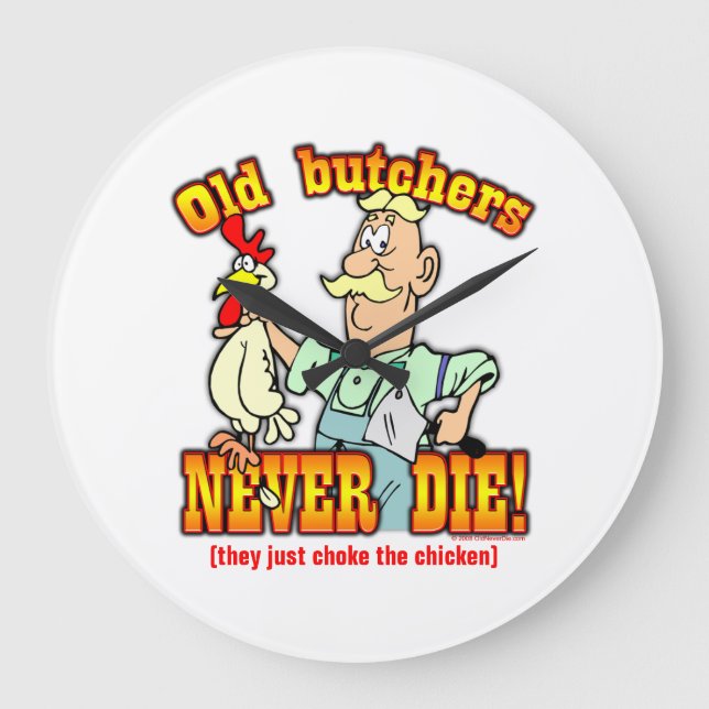 Reloj Redondo Grande Carniceros (Anverso)