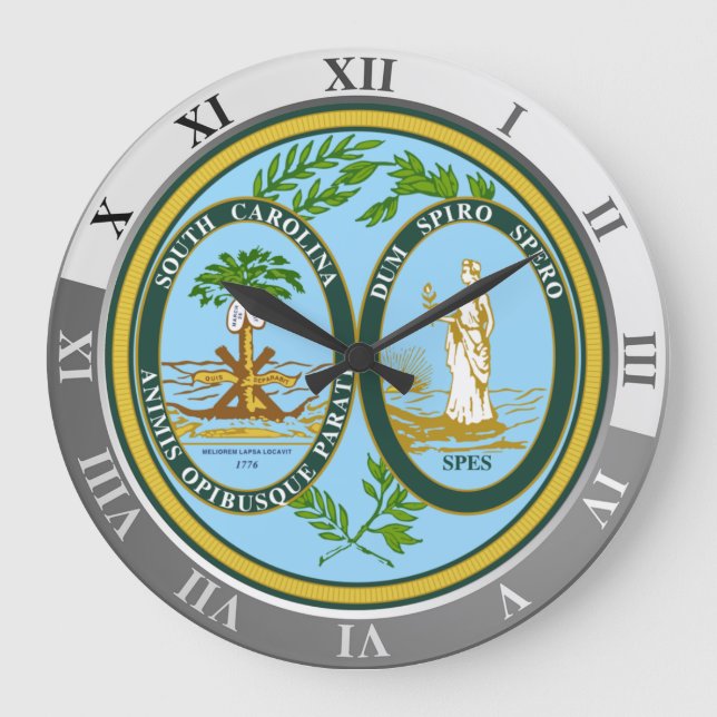 Reloj Redondo Grande Carolina del Sur (Anverso)