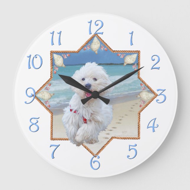 Reloj Redondo Grande Carrera en la playa (Anverso)