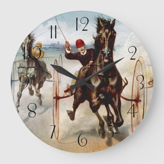 Reloj Redondo Grande Carreras del mazo de cables de época (Anverso)