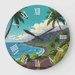 Reloj Redondo Grande Carretera antigua a Hana Maui Hawái Viajes