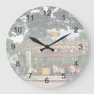 Reloj Redondo Grande Carrousel en las Tullerías, París, Francia
