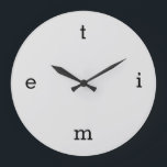 Reloj Redondo Grande Cartas de tiempo<br><div class="desc">las cartas de tiempo en lugar de 12,  3,  6 y 9.</div>