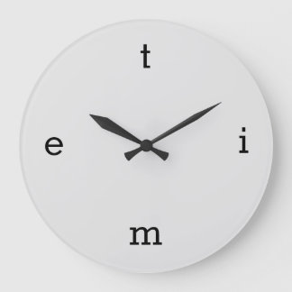 Reloj Redondo Grande Cartas de TIME