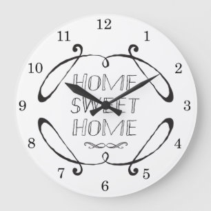 Reloj Redondo Grande Casa de campo clásica dulce hogar