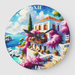 Reloj Redondo Grande Casa de Villa de Mar Fantasía Lindo