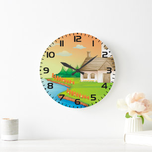 Reloj Redondo Grande Casa rural a orillas del lago