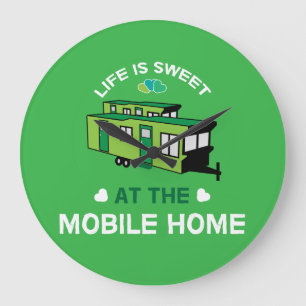 Reloj Redondo Grande Casas móviles  Caravanas estáticas  Nuevo hogar  R