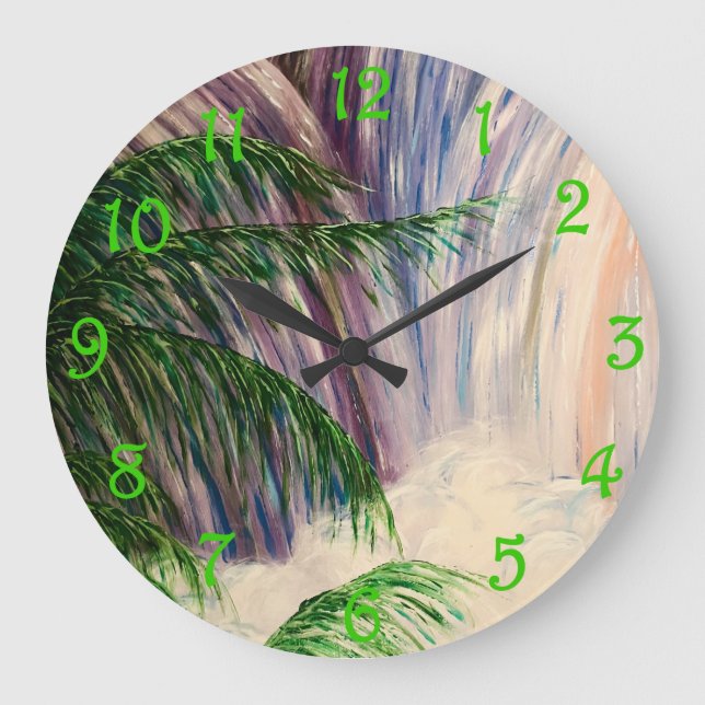 Reloj Redondo Grande Cascada (Anverso)