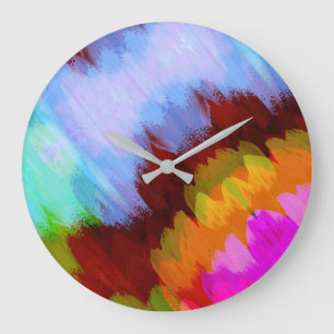 Reloj Redondo Grande Cascada acuática, naturaleza 2