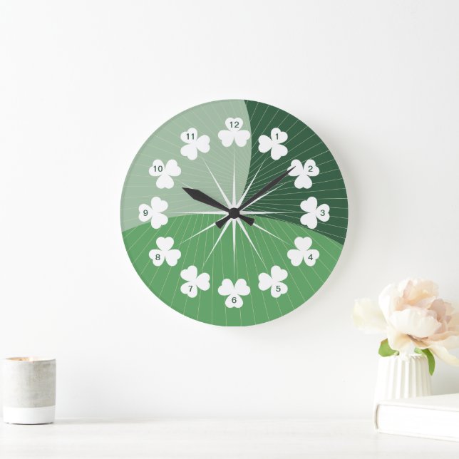 Reloj Redondo Grande Cascada de Shamrock (Hogar)