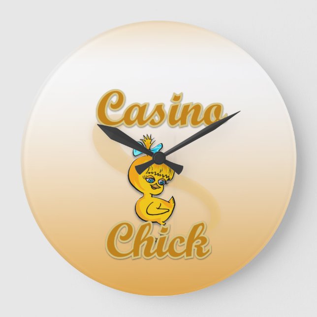 Reloj Redondo Grande Casino Chick (Anverso)