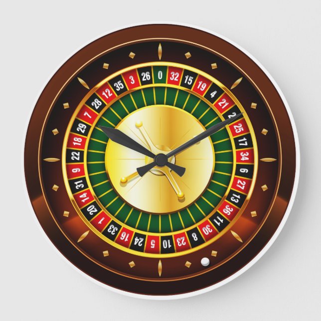 Reloj Redondo Grande Casino Roulette (Anverso)