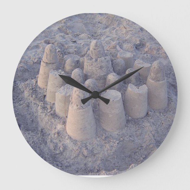 Reloj Redondo Grande castillo de arena de ensueño (Anverso)