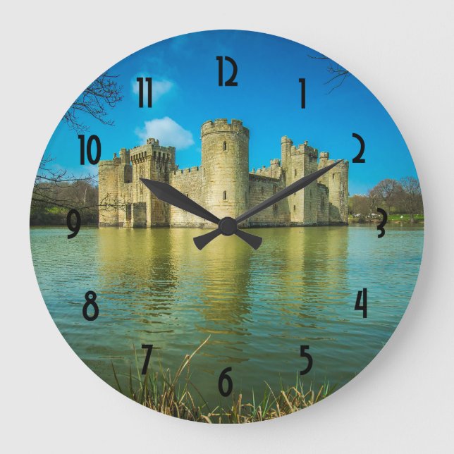 Reloj Redondo Grande Castillo escénico de Bodiam en Sussex del este (Anverso)