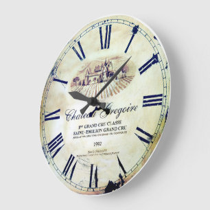 Reloj Redondo Grande Castillo francés Gregory.