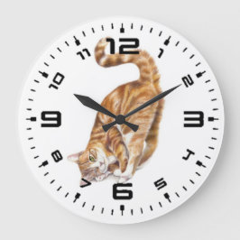 Reloj Redondo Grande Cat love Acrylic Wall Clock