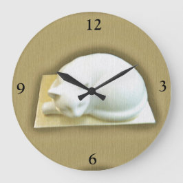 Reloj Redondo Grande Cat on Gold Box II