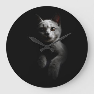 Reloj Redondo Grande Cat Portrait