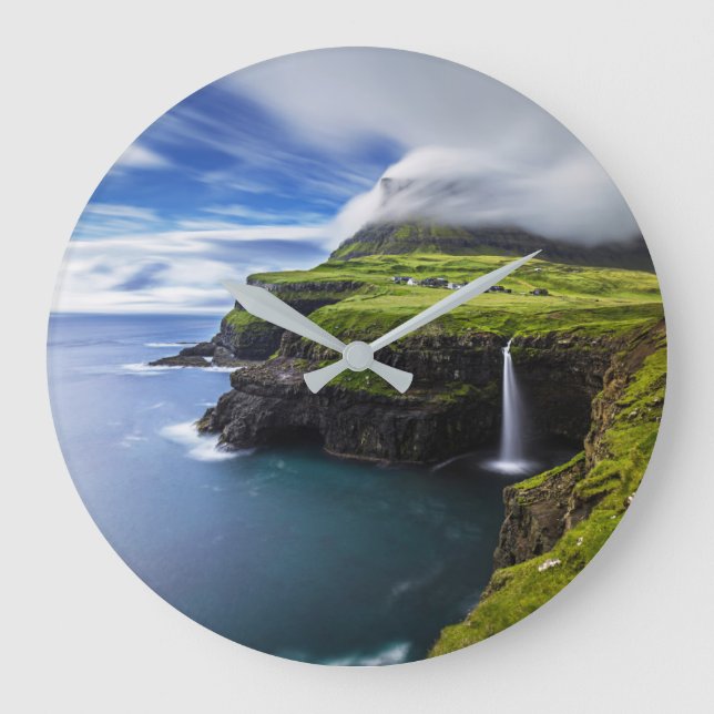 Reloj Redondo Grande Cataratas | Islas Feroe, Dinamarca (Anverso)