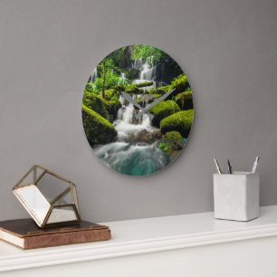 Reloj Redondo Grande Cataratas   Montaña Phu Tub Berk, Tailandia