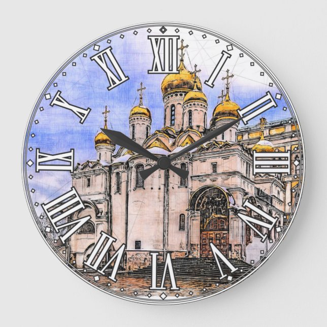 Reloj Redondo Grande Catedral de la Anunciación. Kremlin de Moscú. Rusi (Anverso)