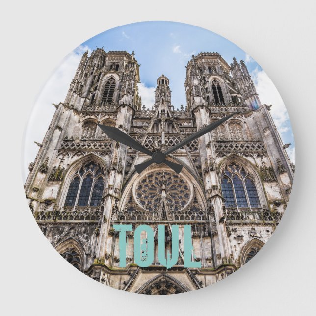 Reloj Redondo Grande Catedral de St. Etienne regalo de Francia (Anverso)