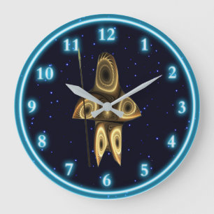 Reloj Redondo Grande Cazador inuit fractal