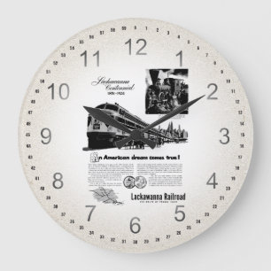 Reloj Redondo Grande Centennial 1951 del ferrocarril de Lackawanna